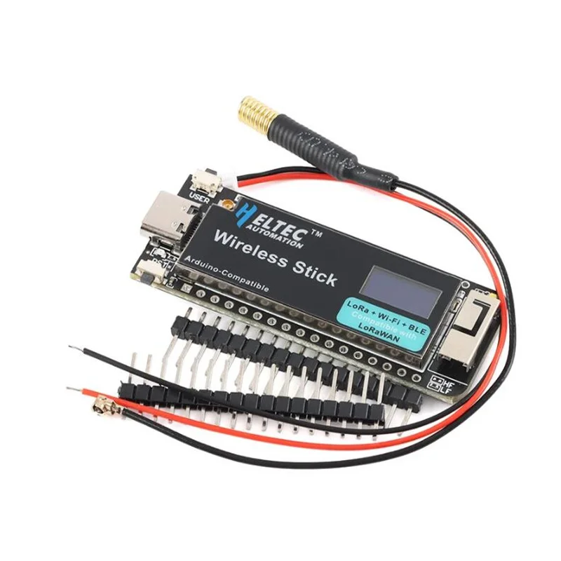 ESP32 Wireless Stick Development Board SX1262 LoRa WIFI BLE Module LoRAWAN 433-510M 863-928MHz CP2102 0.49 Inch OLED For Arduino