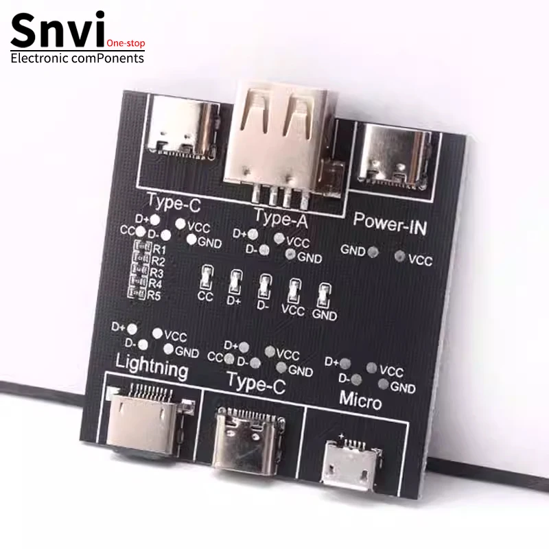 

DT3 Data Cable Detection Board Type-C Micro USB C Cable Tester Short Circuit On Off Switching Diagnose Tool for iOS Android