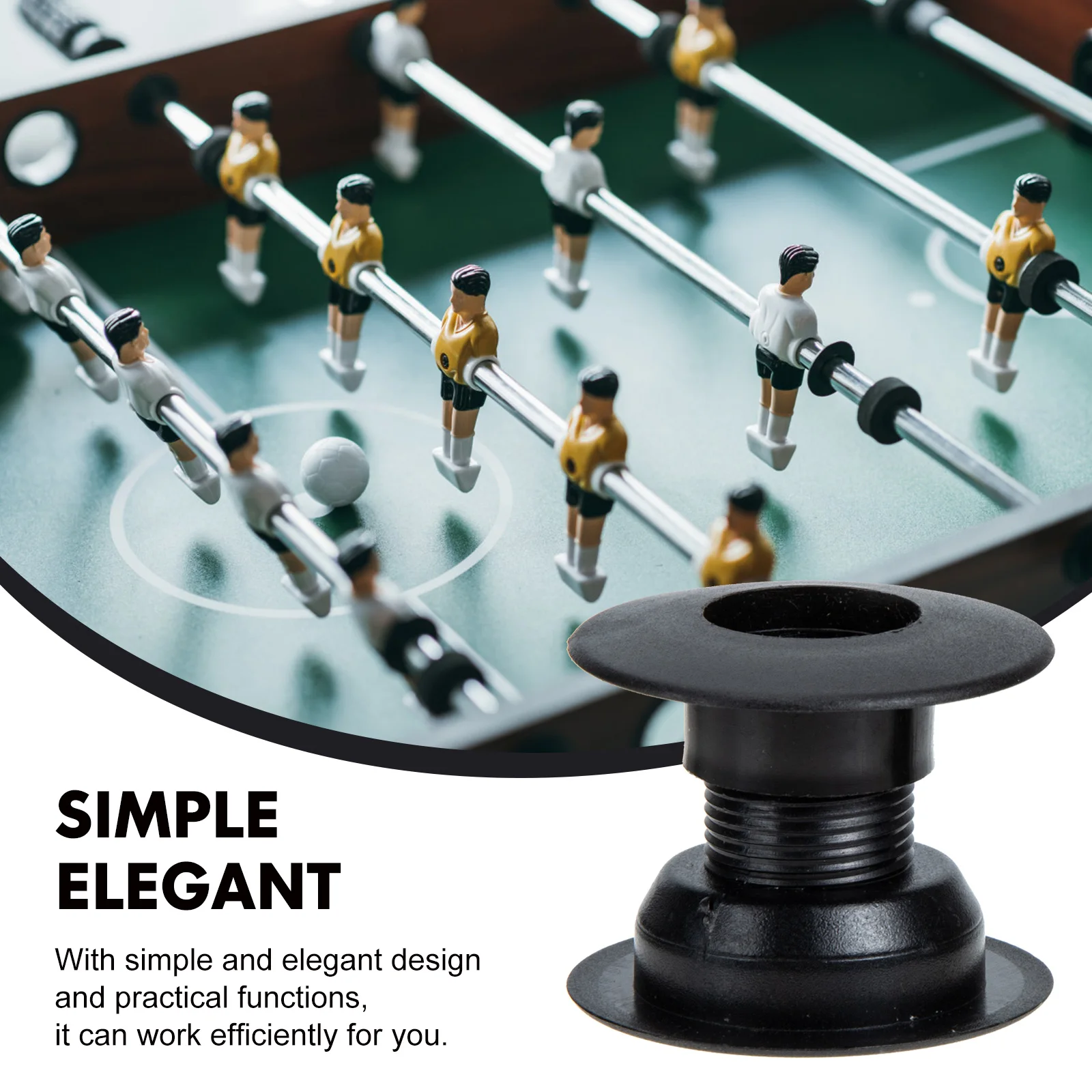 10 คู่ฟุตบอลเครื่อง Fooseball ตารางอะไหล่ Kick Foosball แบริ่งเป้าหมายซ่อม Mechanical Kit