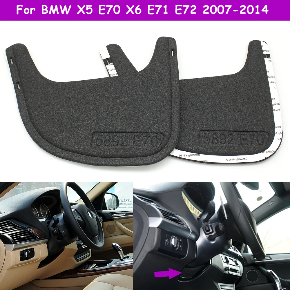 E70 E71 E72 LHD RHD Car Front Dashboard Steering Wheel Lower Cover Sponge Backplate Replacement For BMW X5 X6 2007-2014