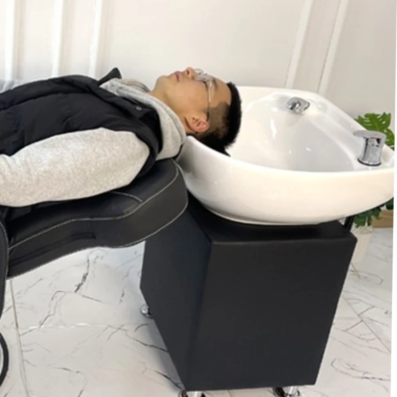 Kursi untuk sampo Spa kuku tempat tidur baskom Cuci rambut terapi profesional tempat duduk penata rambut kursi sampo penata rambut Salon