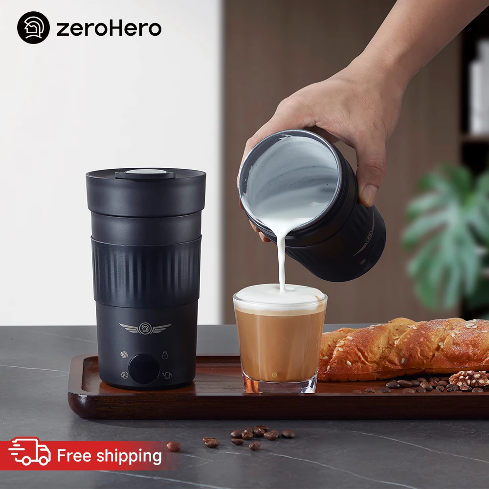 zeroHero Artist Cup Frother 300ml 4 Modes Touch Display for Home Office Espresso Latte Art Coffee Making Brewing Kits Pro and Xs