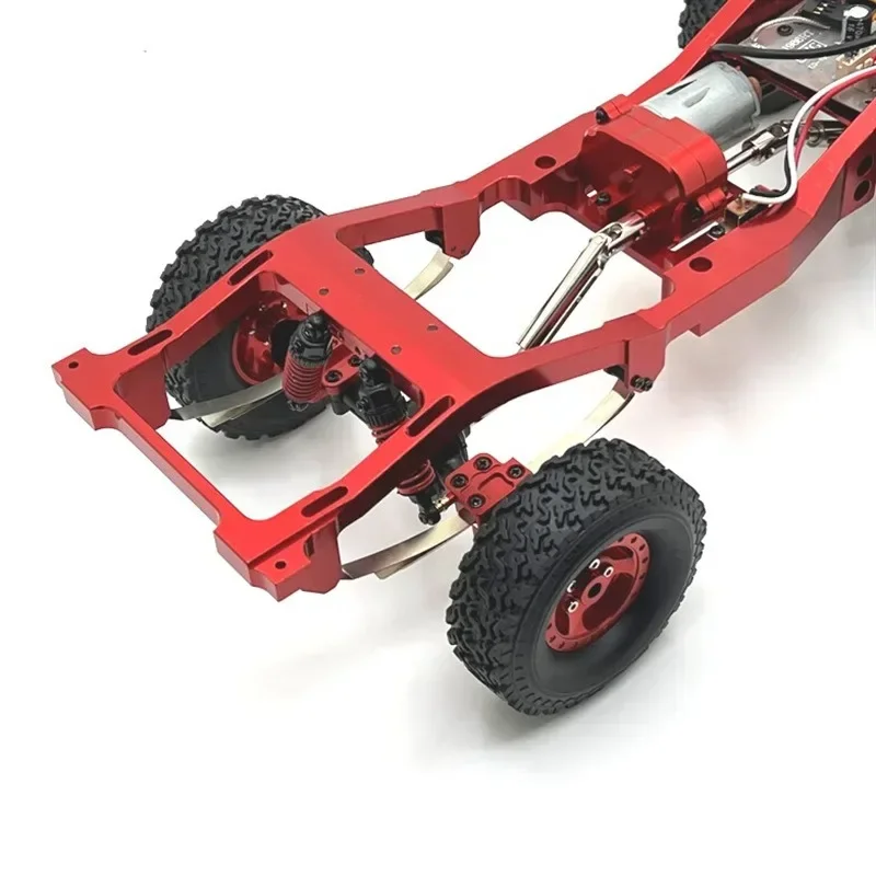 DLA MN82 LC79 Metalowy amortyzator tylnej osi Sprężyny piórowe i zestaw wsporników stałego mocowania siedzenia 1/12 RC Car Upgrade Parts Akcesoria