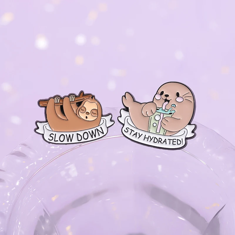 3-10 teile/satz Nette Marine Kreaturen Sammlung Emaille Pins Axolotl Haie Cartoon Tier Brosche Revers Abzeichen Schmuck Geschenke für Kinder – Detail 20
