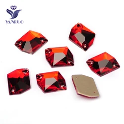 YANRUO 3265 Cosmic Siam FlatBack Gems Craft Glass Crystal Needlework Decorative Stones Sewn Rhinestones For Clothing