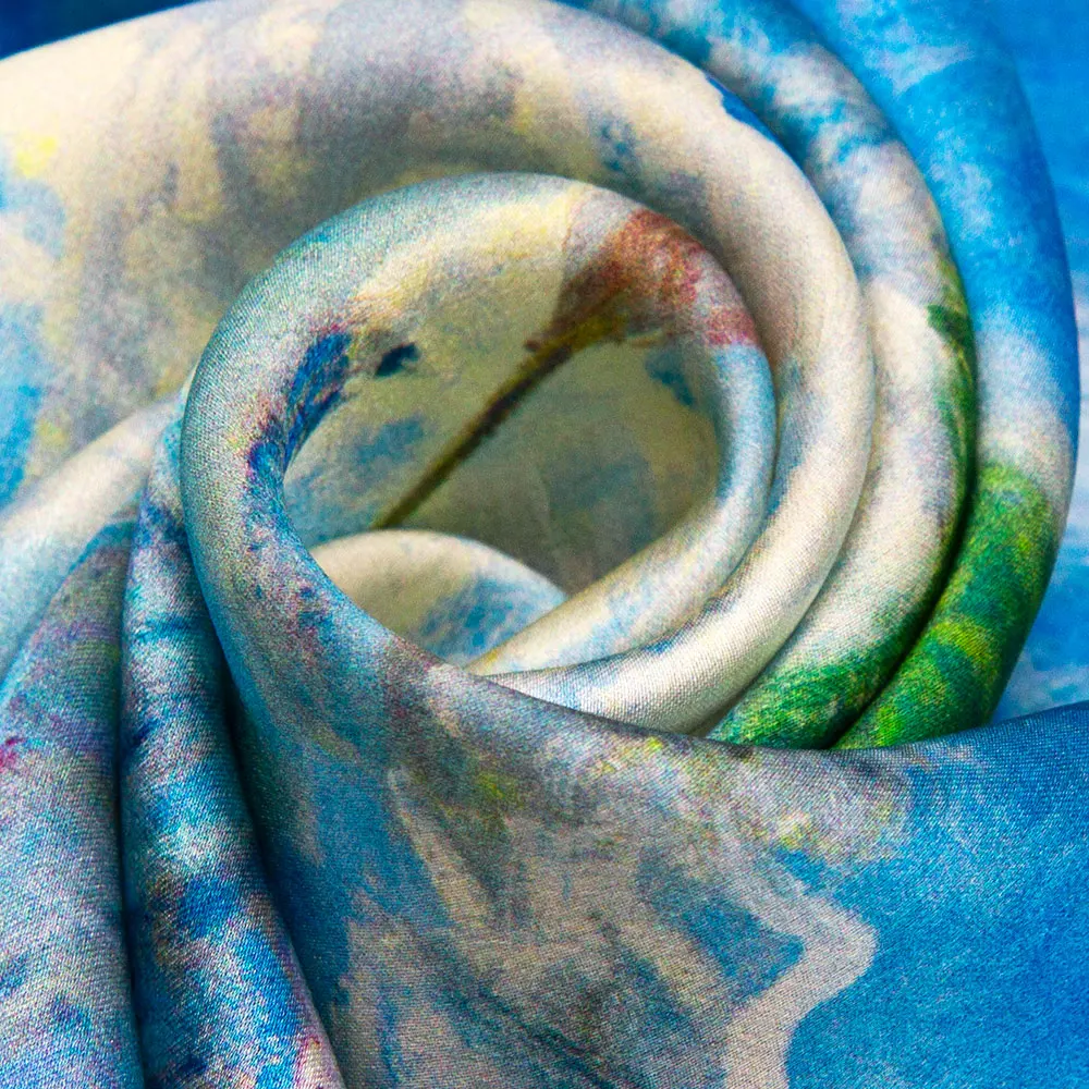 53cm 100% 순수 실크 두건 여성 파라솔 스카프 여성 머리띠 탑 천연 실크 손수건 남성용 포켓 스퀘어 넥타이