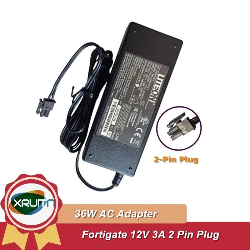 

2-PIN 12V 3A Charger for FortiGate Fortinet FG-40C FG-30E FG-40F FG-60D FG-60C FG-60E FG-60F FG-61E FG-70D FG-70F AC Adapter