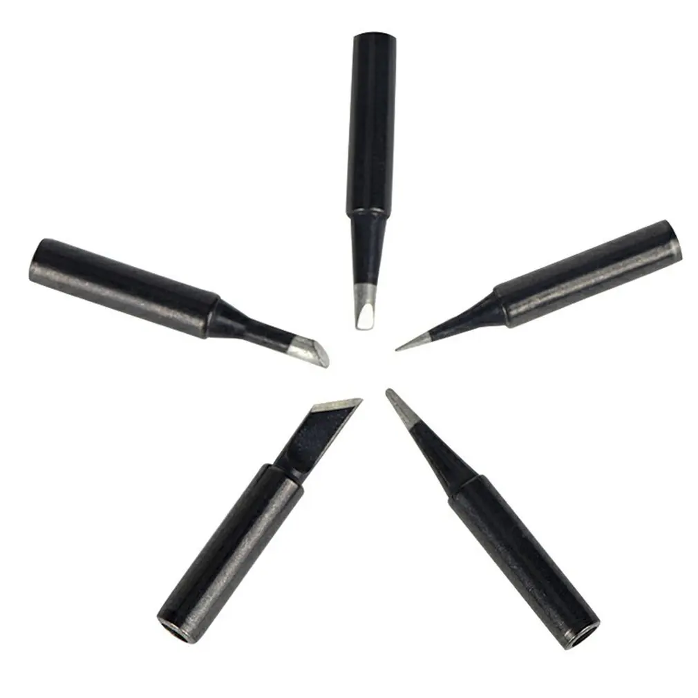 Puntas de soldador de 5 piezas, cabezal de soldadura Universal con calefacción interna 936, accesorios para herramientas de reparación de soldadura