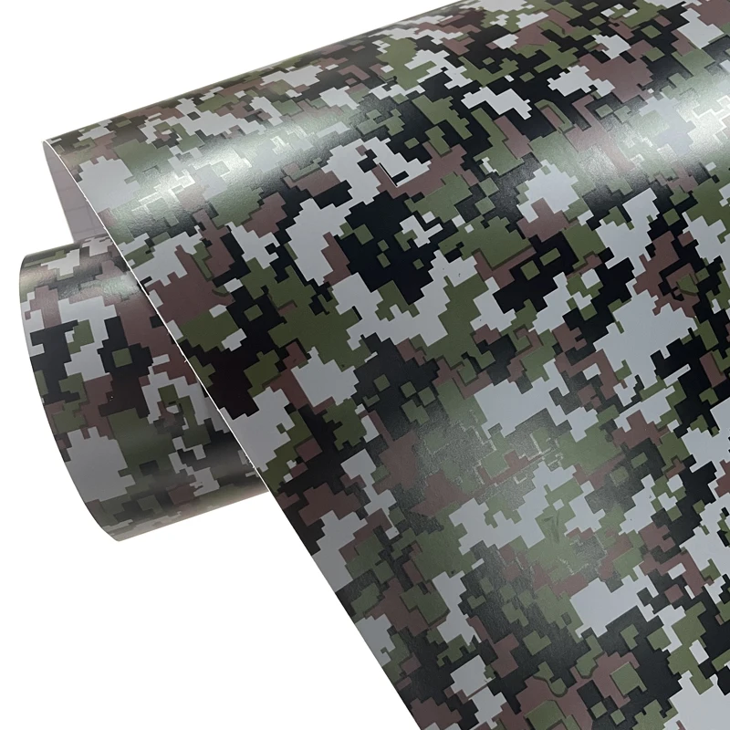 Digital Camouflage Vinyl Wrap Film Air-Release Adhesive Decal Sticker Scooter Motorbike Car Wrapping Foil