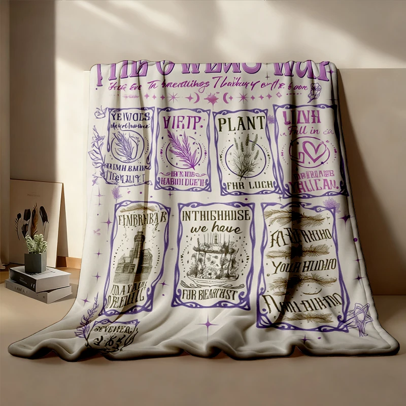 Owens Sisters Witchy Vibes Flannel Blanket, The Owens Way Graphic Flannel Throw, Sisterhood Halloween Cozy Blanket
