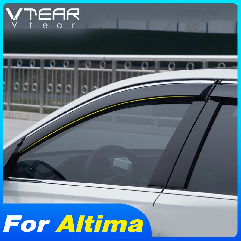 

Vtear Car Window Visor Rain Guard Anti-Rain Side Deflectors Accessories Car-Styling Decoration For Nissan Altima 2019 2020 2021