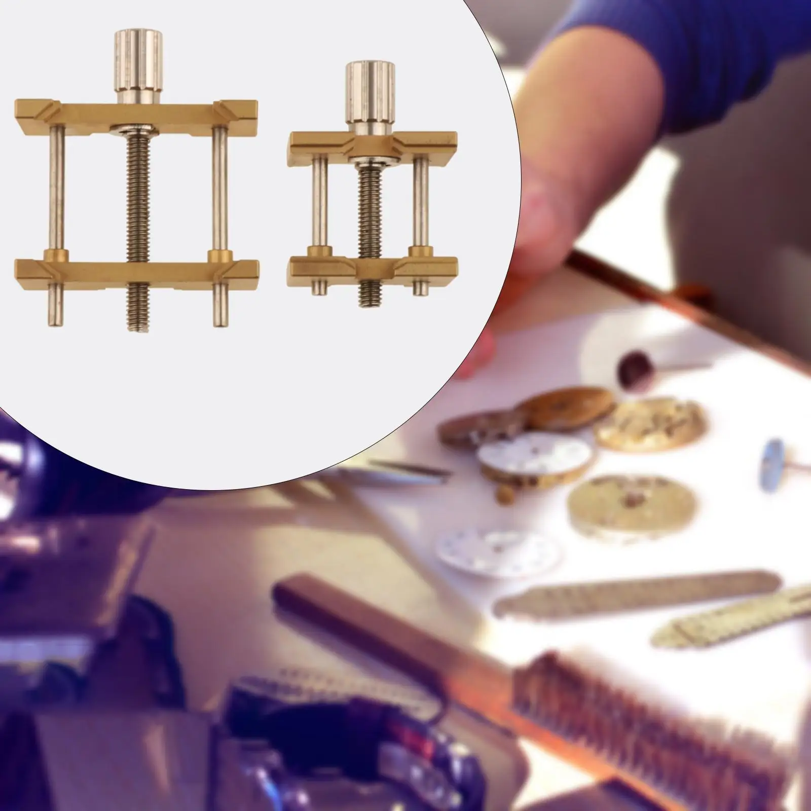 

2 Pieces Watch Movement Holders Multifunction Watch Movement Fixed Bases