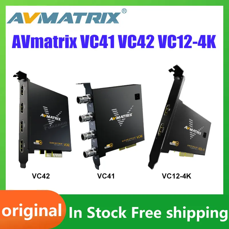 AVmatrix VC41 VC42 VC12-4K Video Switcher Mixer 2 Channel SDI HDMI-compatible 4 Channel Inputs 2 Channel PGM Output