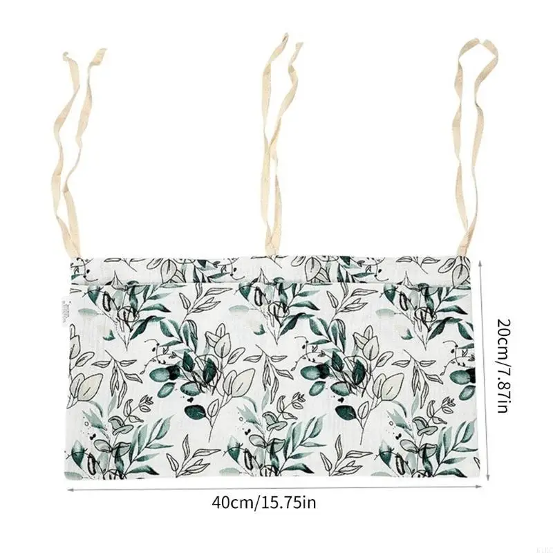 K1KC 편리한 침대 측면 보관 가방 공간 절약 보육원 매달려 가방 베이비 룸 교수형 정리 필수 교수형 가방 선물