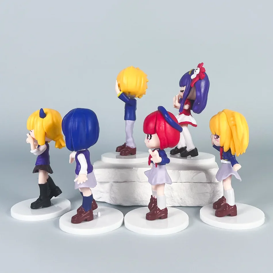 10CM 6Pcs The japan Anime oshi no ko  Figure Arima kana Model Doll PVC Character Toys Children Birthday Gift ﻿