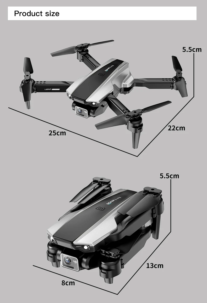 Dron H30 z pozycjonowaniem poprzez przepływ optyczny - składany quadcopter RC z podwójną kamerą |   Zabawka powietrzna dla dzieci i dorosłych