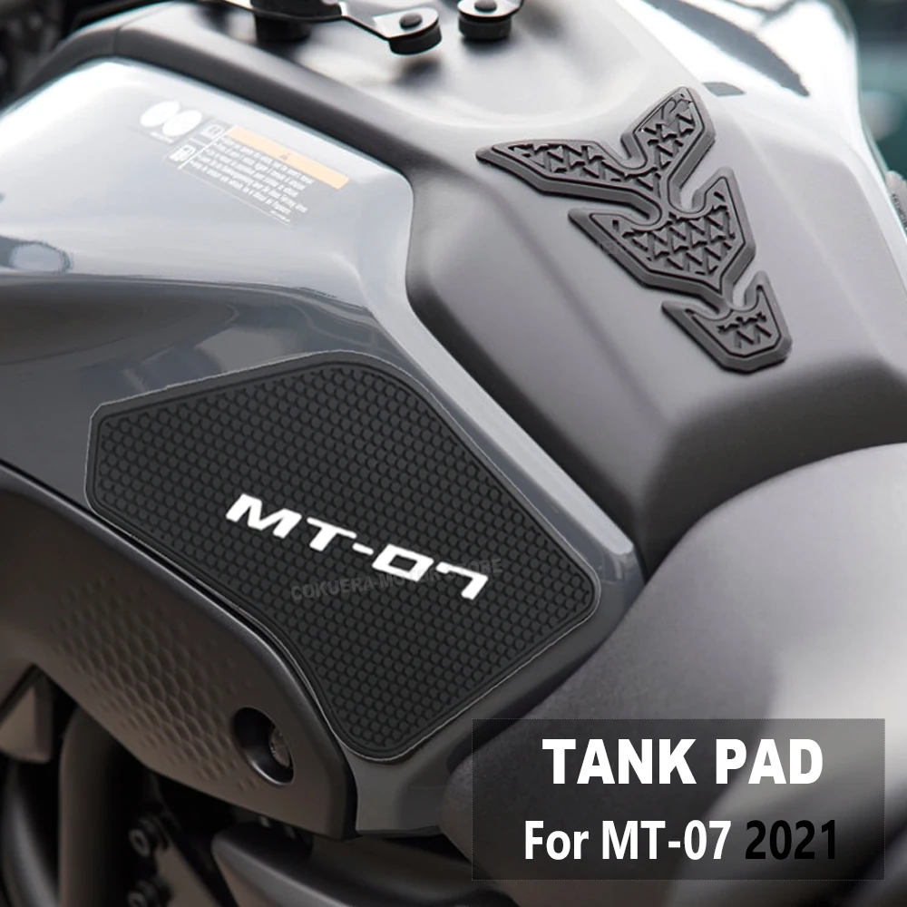 

Motorcycle Side Fuel Tank pad Protector Stickers Traction Pad Side Gas Knee Grip Protector For MT07 MT-07 2021