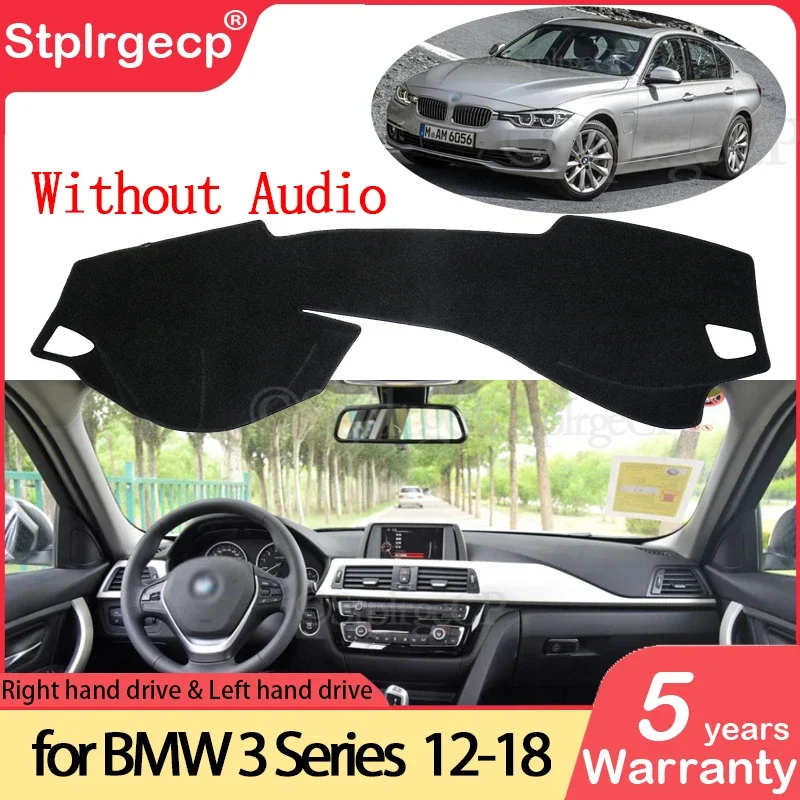 

Для BMW 3 серии F30 2012 ~ 2018 противоскользящий коврик с защитой от УФ-лучей, чехол для приборной панели, коврик для защиты ковров, аксессуары 318i 320i 325i 328i