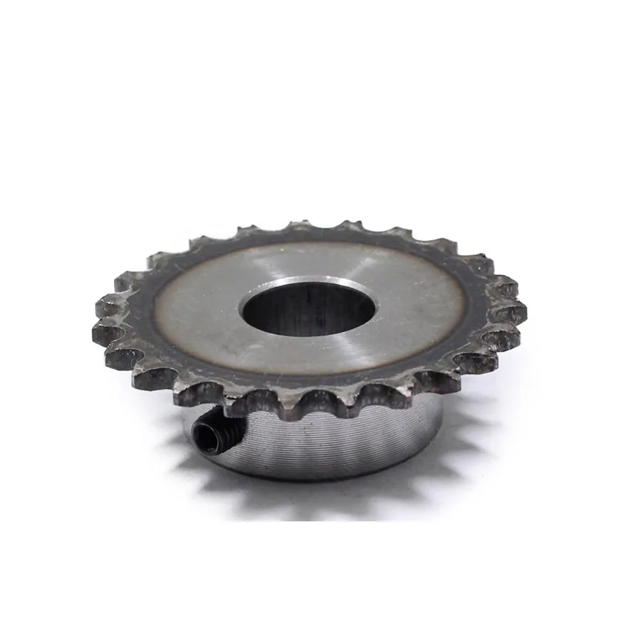 Precision 2 Points(04C) Sprocket Table Wheel 15/16/17/18/19/20T Standard Hole M5 Screw Hole Fixed 45 Steel Quenched Pitch 6.35mm