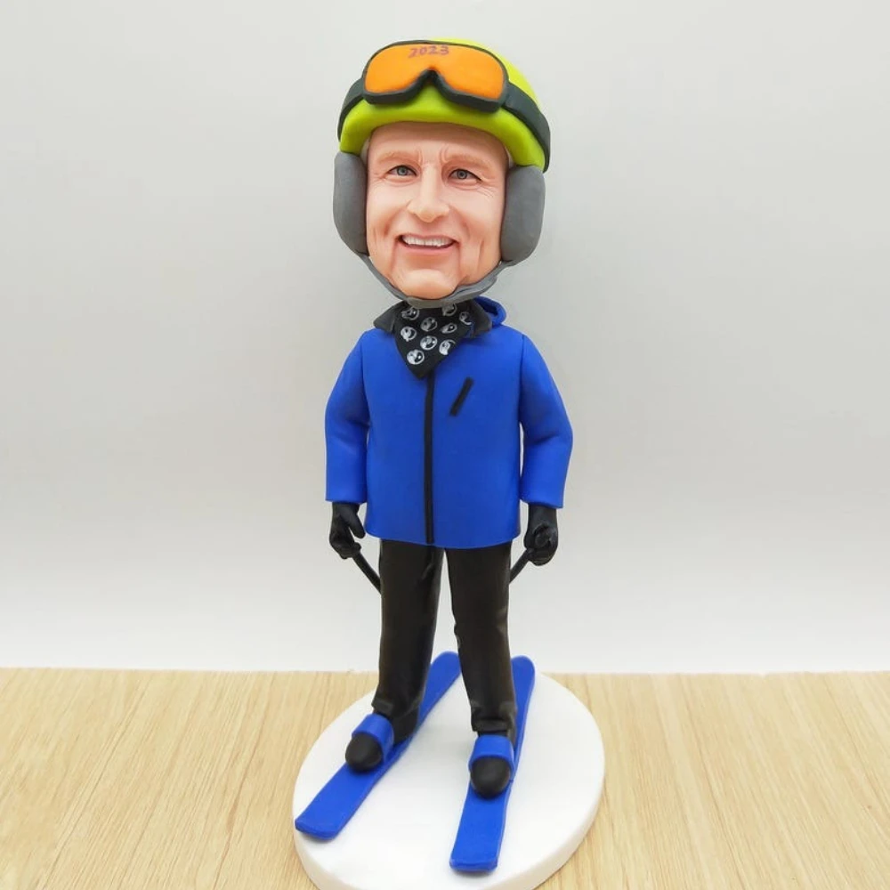 

Custom Bobblehead from Photo Handmade Custom Clay Figurine Thoughtful Gift for Him Her Couple Wedding Birthday Anniversary