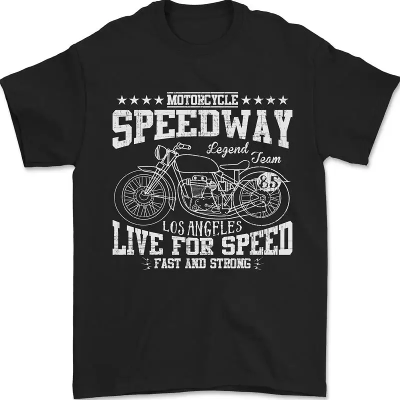 Motorcycle Speedway Motorcycle Biker Motorbike Mens T-Shirt 100% Cotton