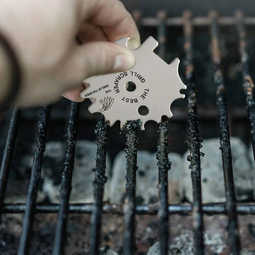 

Портативный металлический скребок для барбекю