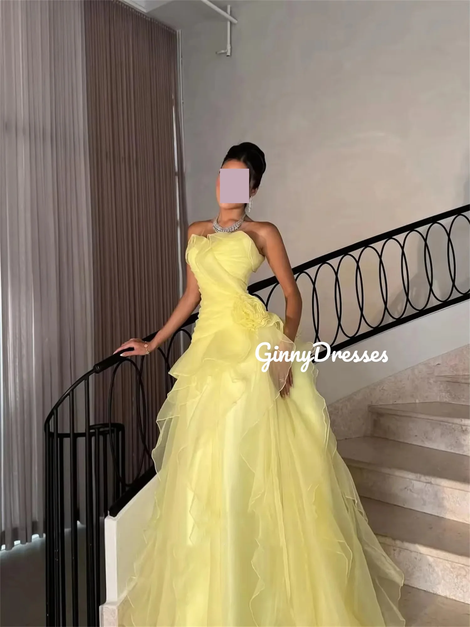 Suknie balowe szyte na miarę, linia A, dekolt w serduszko, długość do podłogi, eleganckie sukienki na przyjęcia dla kobiet, falbany, tiulowe sukienki koktajlowe, zapinane na zamek, bez rękawów.