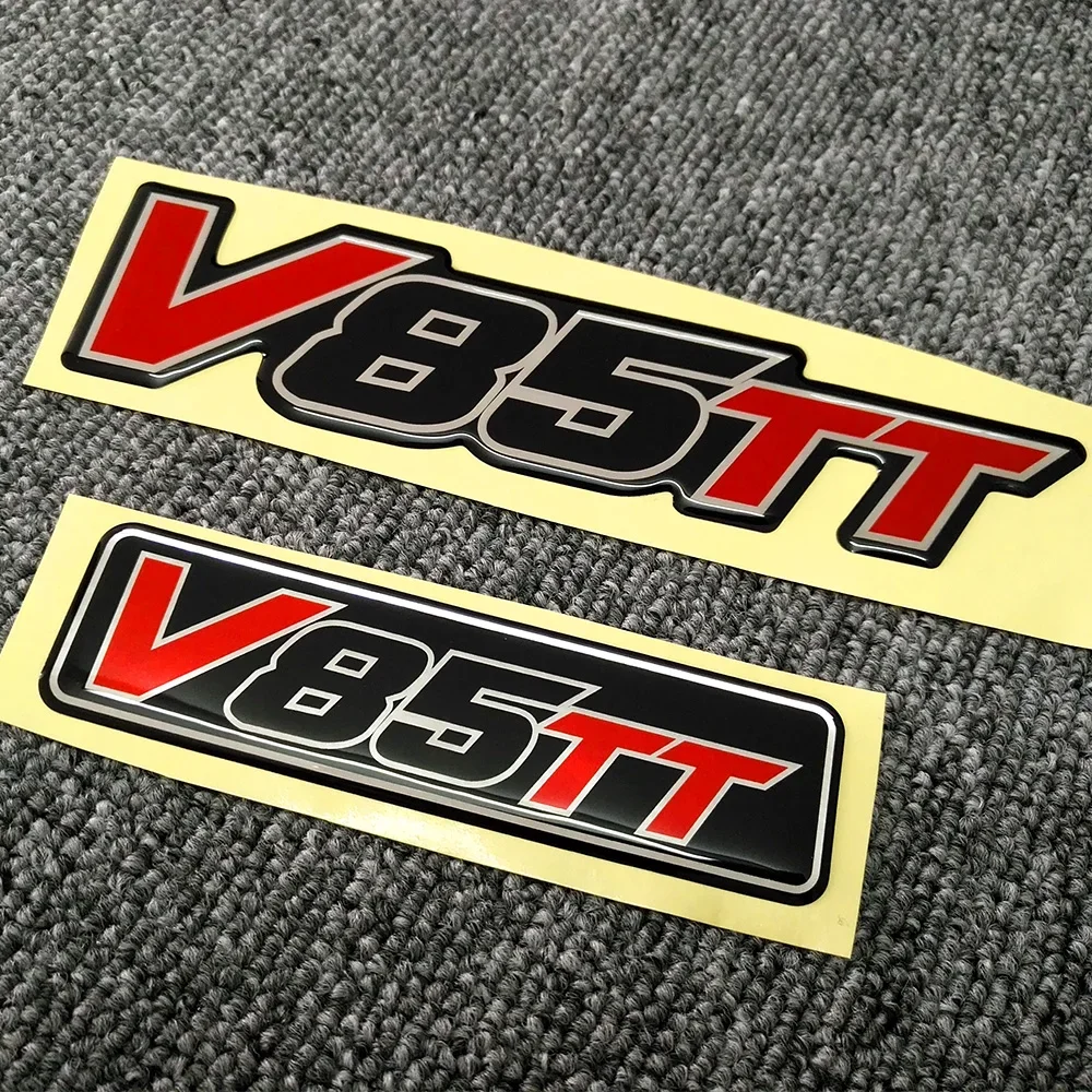 

V85TT For Moto Guzzi V85 Tank Pad Protection Stickers Decal Luggage Aluminum Case Protector V 85 TT Emblem Motorcycle 2019