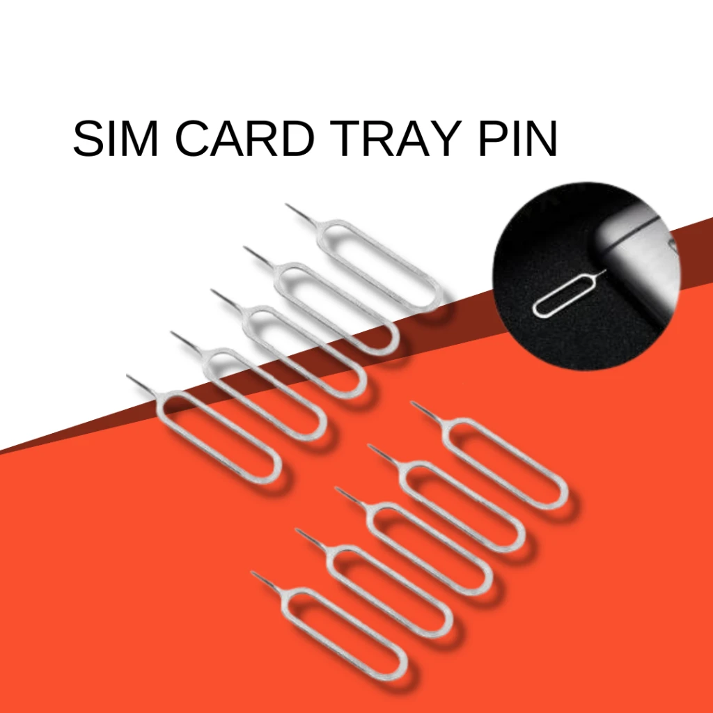 Sim Card Tray Pin Eject Removal Tool Tray Removal Eject Pin Key Tool Stainless Needle for Phone