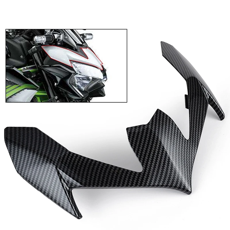 

Motorcycle Front Headlight Upper Fairing Cover Trim Head Light Lamp Beak Nose Extension Cowl For Kawasaki Z900 2020+