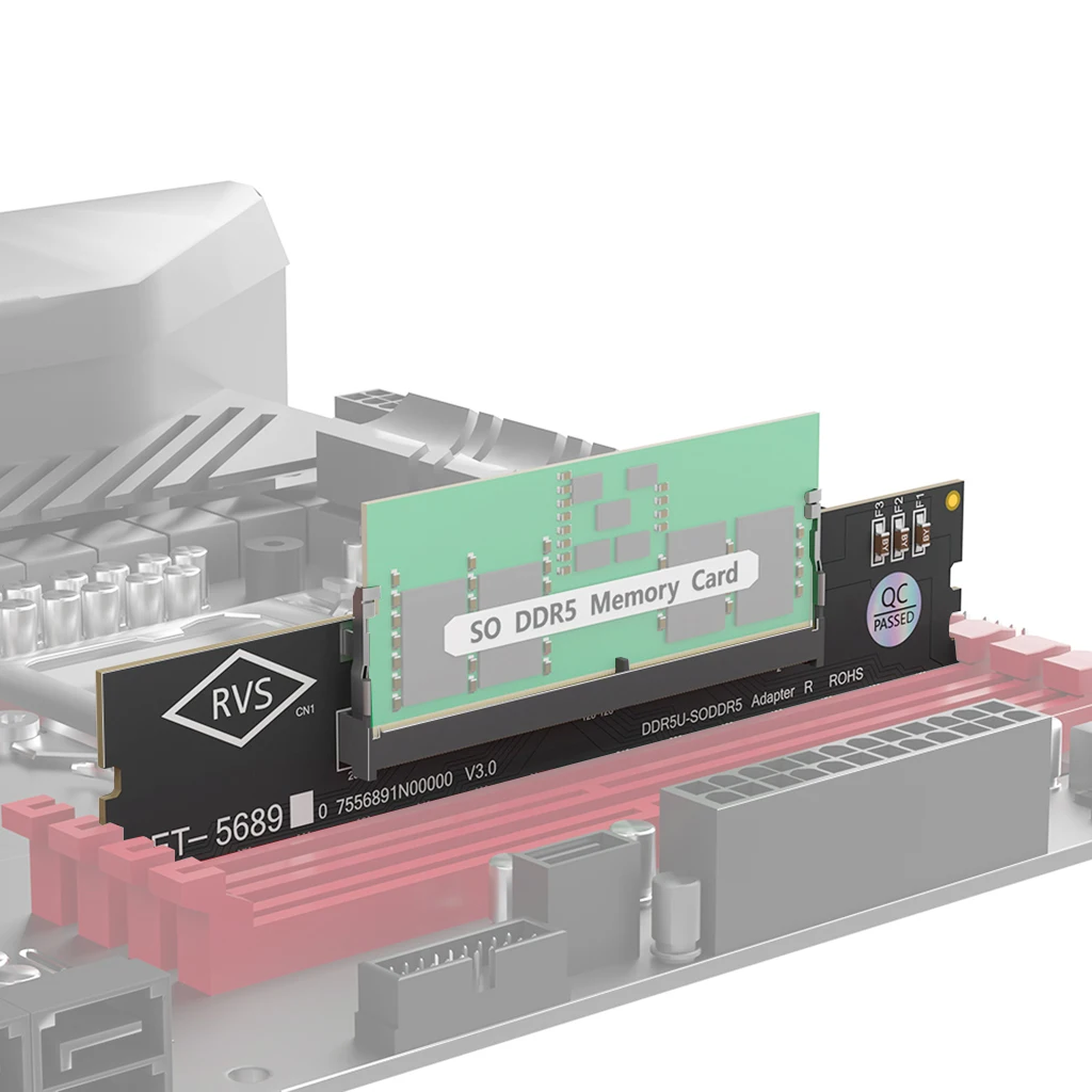 SO-DIMM DDR4 zu DDR4 Adapter für Desktop-PC, Laptop-Speicher-Konverterkarte, 5600MHz JEDEC-konform mit Überstromschutz – Detail 19