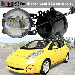 2 X 30W H11 Car Left + Right LED Fog Light Assembly Daylight DRL For Nissan Leaf ZE0 2010 2011 2012 2013 2014 2015 2016 2017