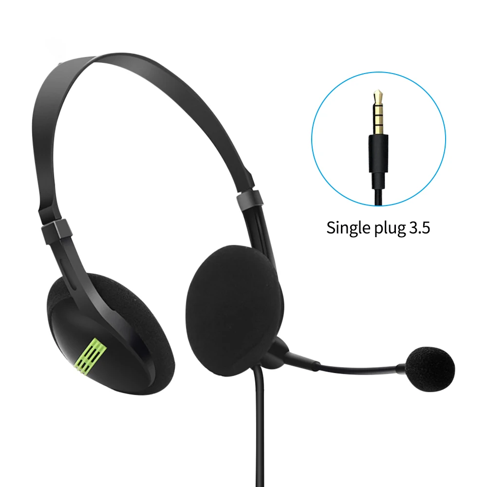 1 szt. 3.5mm mikrofon słuchawki przewodowe z redukcją szumów uniwersalny zestaw słuchawkowy na USB z mikrofonem do komputera/laptopa/komputera — zdjęcie produktu 6
