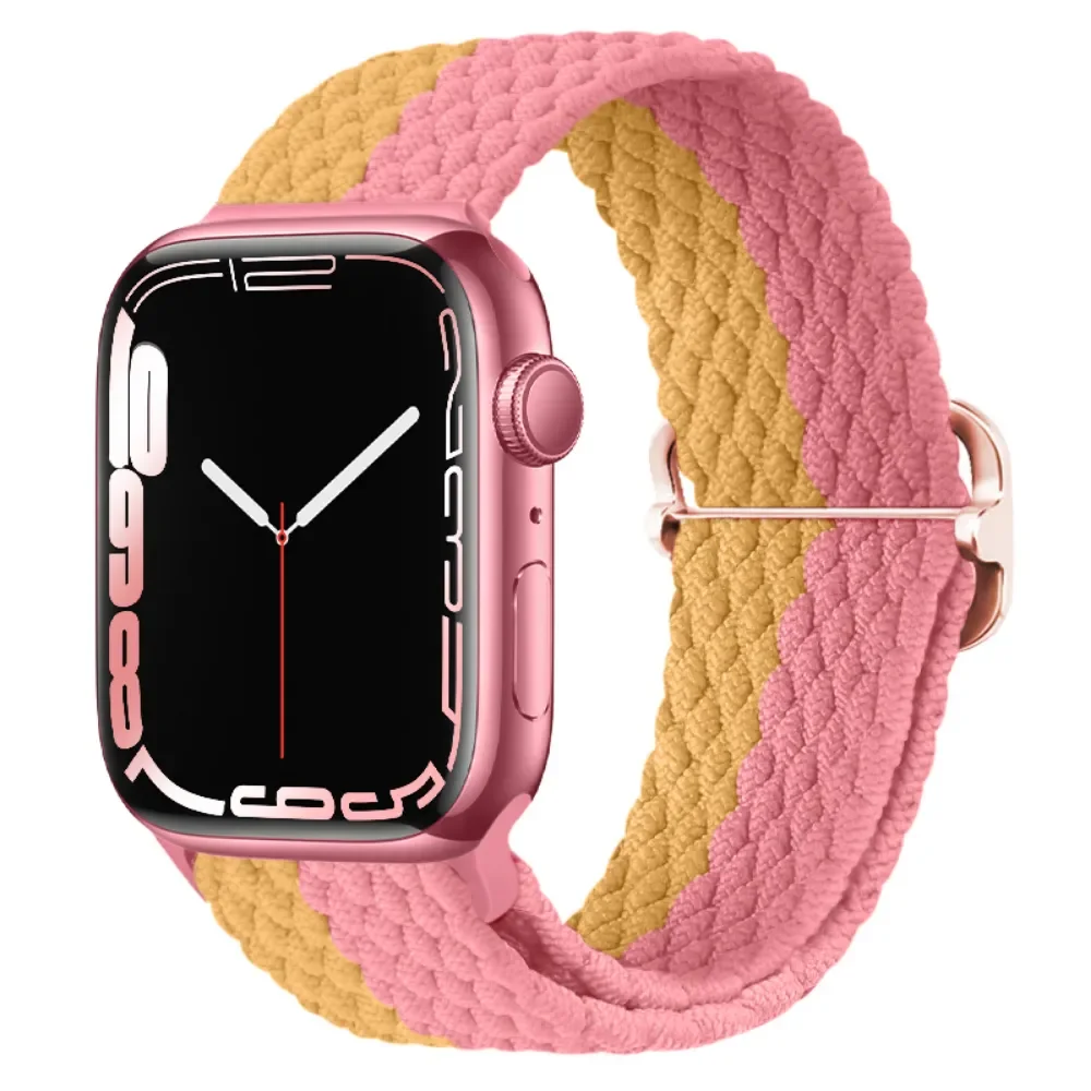 Nylon Strap For Apple Watch 12 11 10 9 8 7 46mm 42mm Adjustable Wristband iWatch Ultra4-3-2-1 49mm 6 5 4 SE 45mm 41mm 44mm Belt
