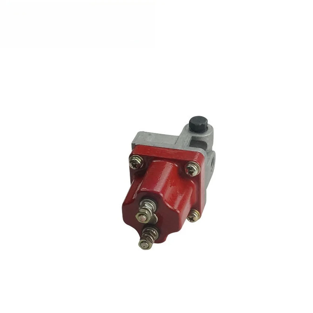 Reliable Engine Shut-off Solution Engine Shut-off Valve 12V Fuel Valve Red Body With Metallic Mounting Hardware