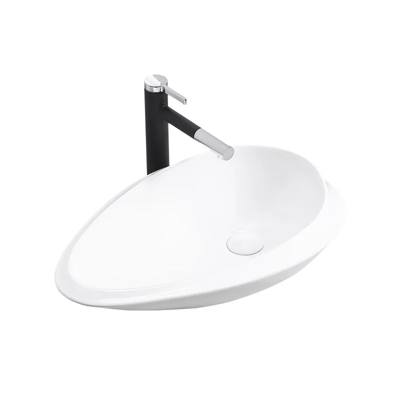 

Art Basin Integrated Ceramic on The Hotel Stage Simple Homestay Washbasin Special-shaped Sink Bathroom Wash Basin