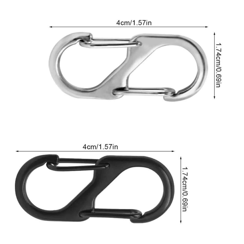10 قطعة 40 مللي متر سستة كليب مكافحة سرقة مزدوجة مفتوحة سستة سحب إبقاء على ظهره سستة مغلقة للأمتعة الملابس سترة ظهره