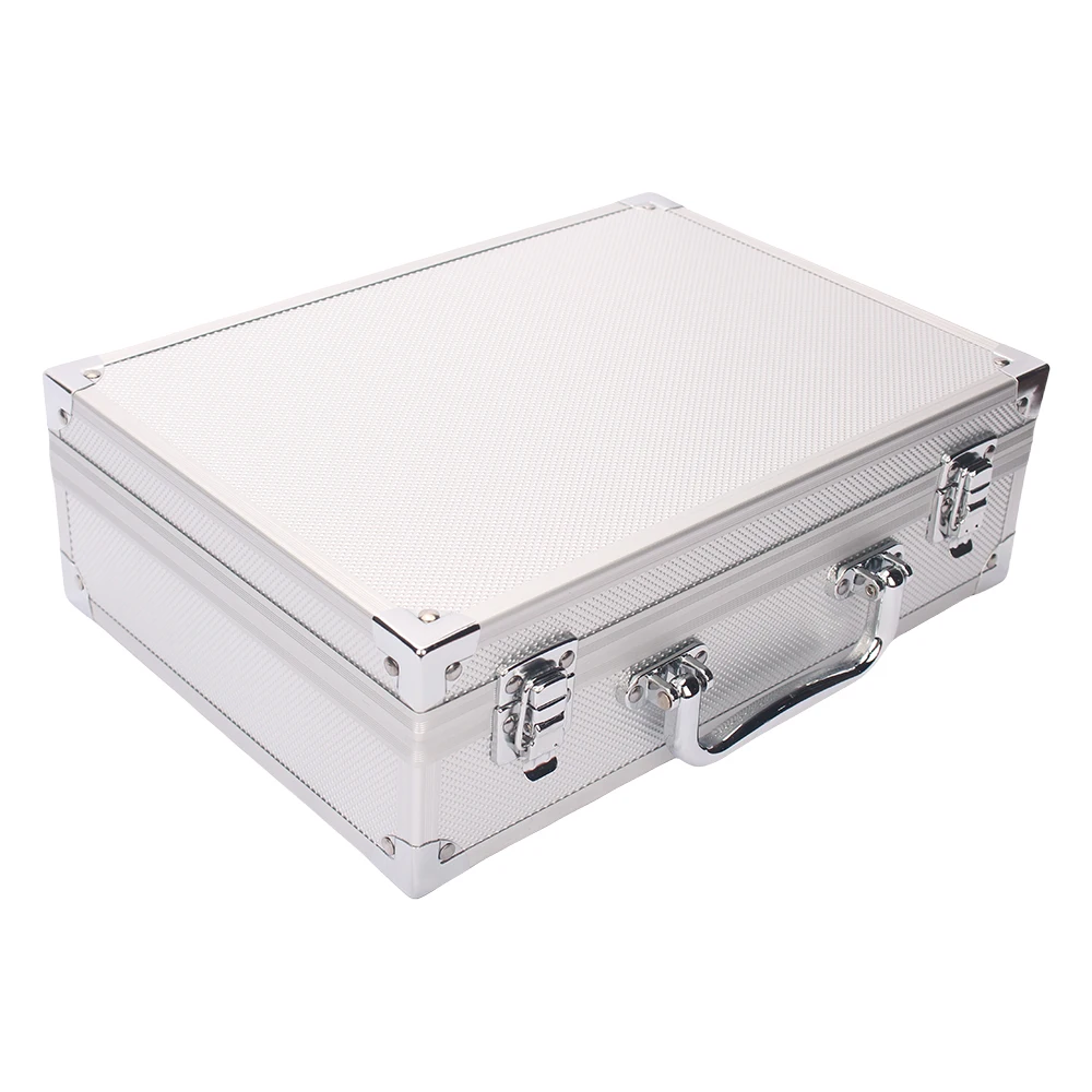 Aluminum Tool Box with Portable Handle Metal Storage Case Multi-functional Electronics Equipment Box Hardware Tool Organizer Box