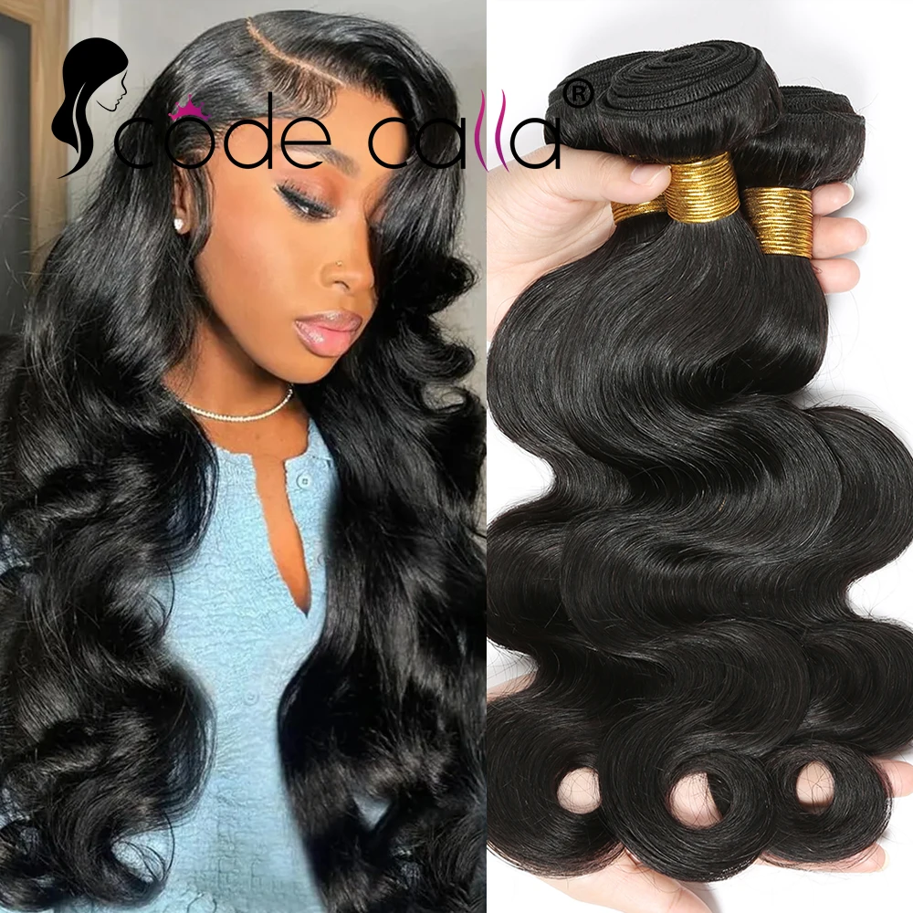 

Body Wave Bundles with Closure Indian Remy Raw Virgin Unprocessed 100% Human Hair Water Wave Hair Extensions 1 3 4 Bundles Deal