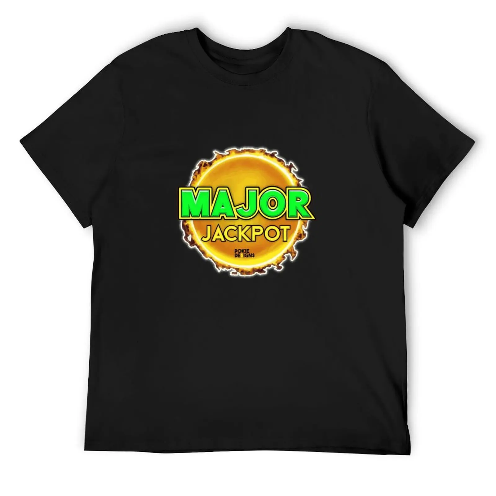 MAJOR JACKPOT Design Pokie Designs T-Shirt cute tops customizeds vintage t shirts t shirts for men pack