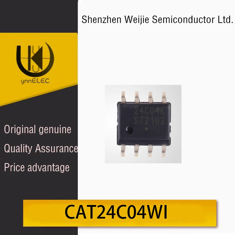 Genuine Original CAT24C04WI-GT3 SOIC-8 EEPROM Chip Serial 4Kbit I2C Interface