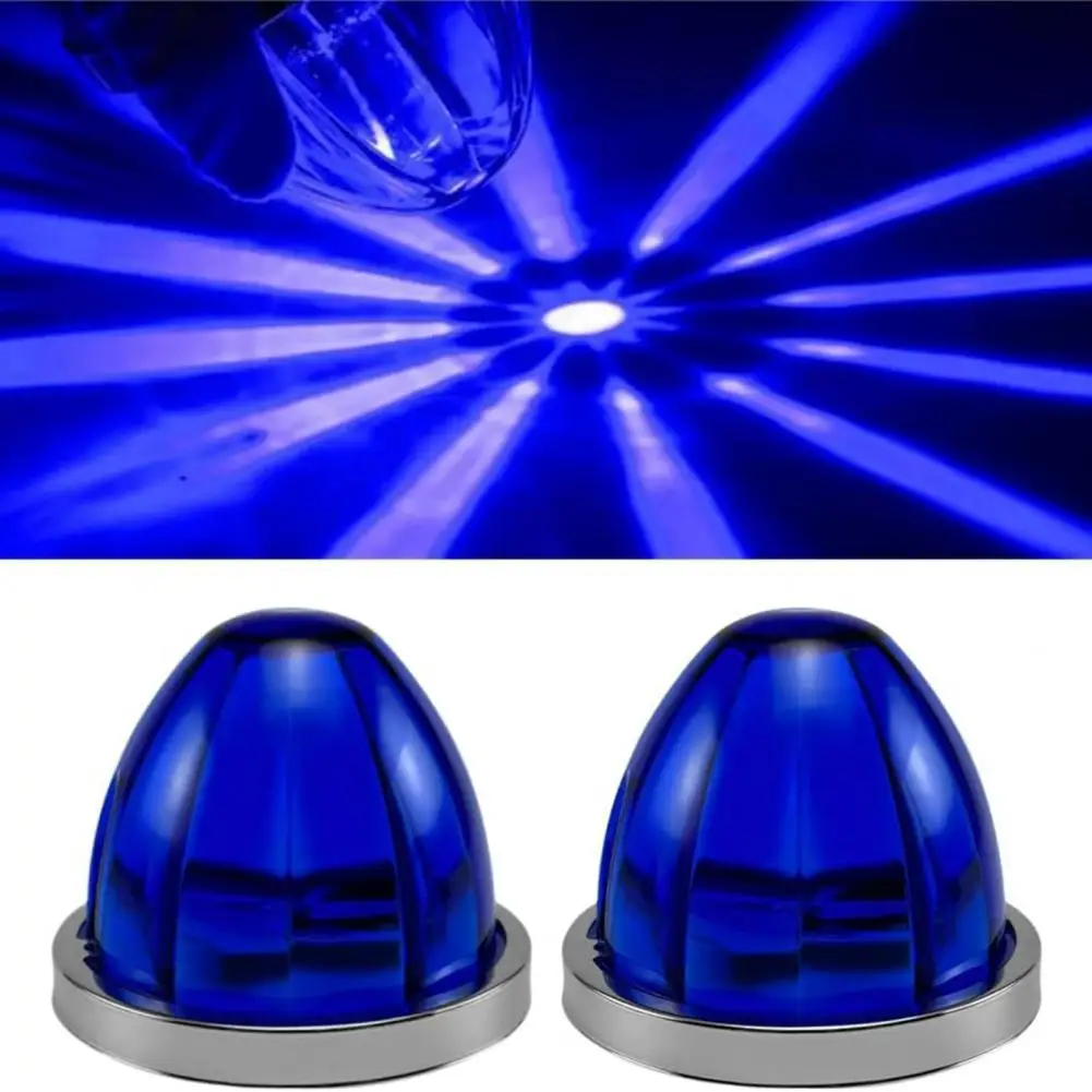 1/2 قطعة 9.4 سنتيمتر LED البطيخ عجلة مصابيح 12-24 فولت تحت توهج أضواء جانبية تعزيز الرؤية السلامة شبه شاحنة مقطورة ماركر ضوء