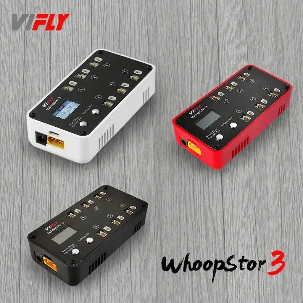 

VIFLY WhoopStor 3 V3 6 Ports 1S LIPO Battery Charger Discharger