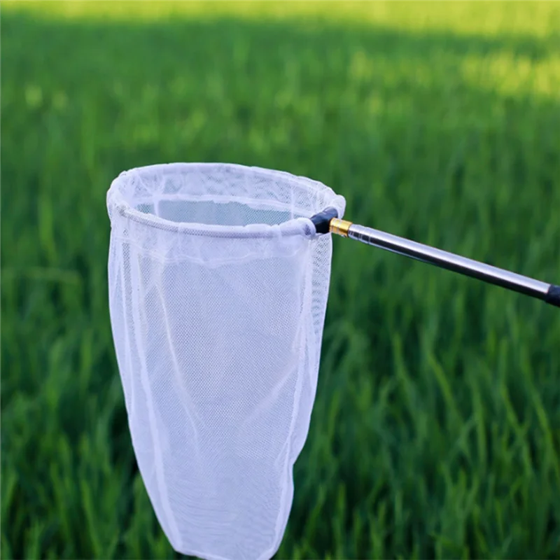 سبائك الألومنيوم سريعة قابلة للطي شبكات اليد المطاط صافي الرياضة في الهواء الطلق يطير الصيد صافي الأسود-AT20 #2