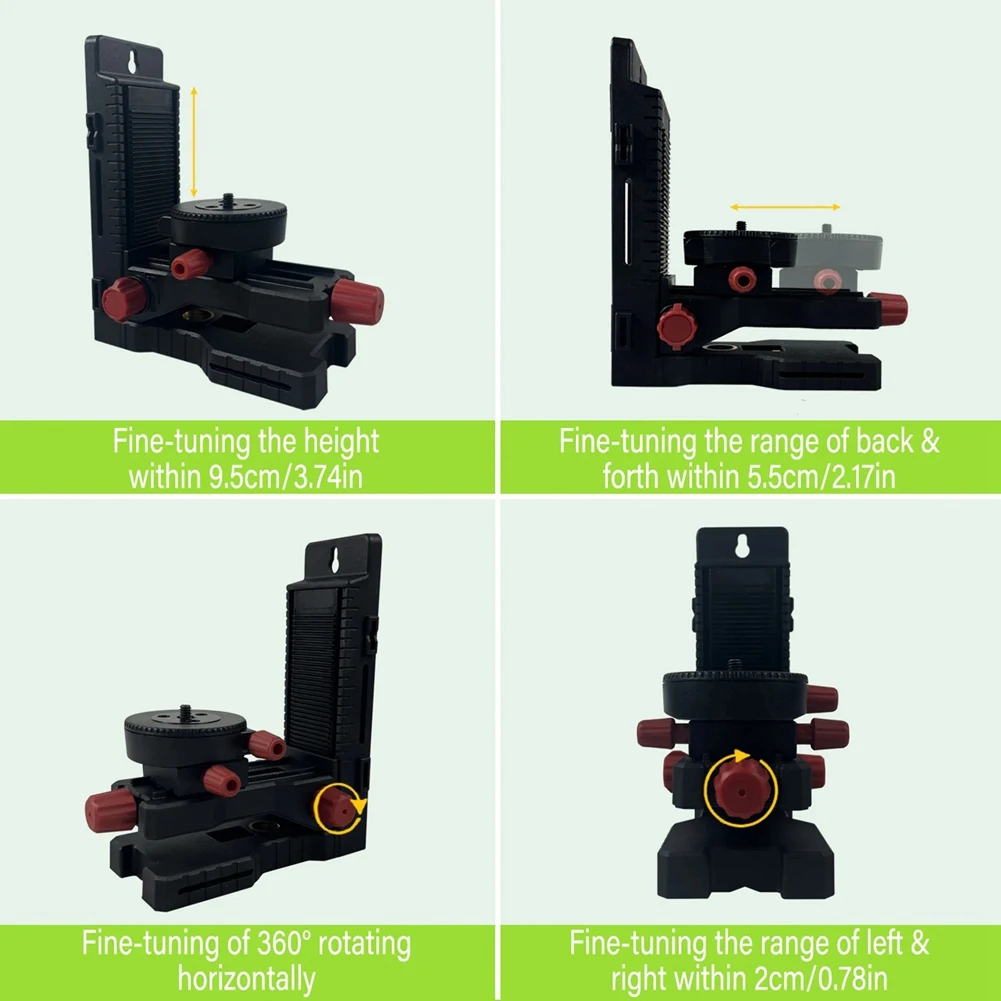 

ABBP-Level Wall Mount Multifunctional Magnetic Pivoting Base Multi-Directional Fine-Tuning Wall-Mounting Instrument L Bracket