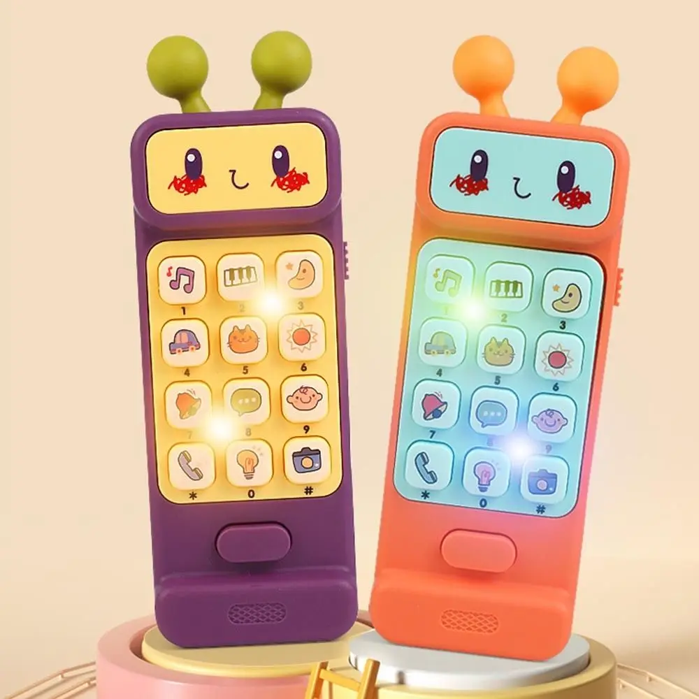 Disponibile in tre colori Baby Phone Toy massaggiagengive ABS Infant Early Educational Toy Voice Toy simulazione telefono finto