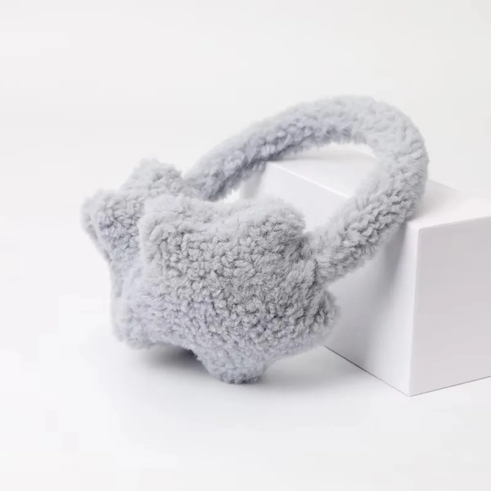 

2025 Warm Earmuff Fluffy Soft Earflap Solid Color Stars Shape Earplugs
