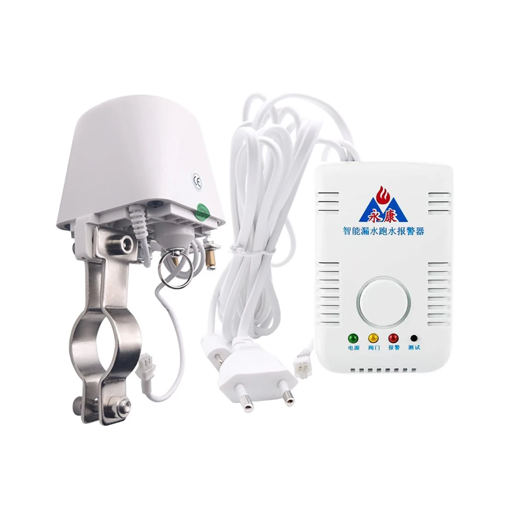 Russia/Ukrain Water Leakage Detector Water Leak Alarm System with DN15 DN20 Manipulator Valve Control Water Resource Shut Off