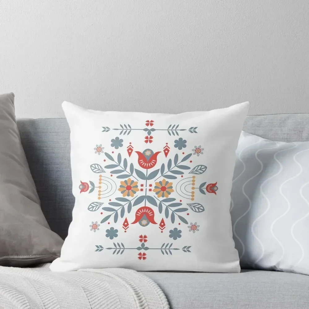 

Scandinavian Folk Throw Pillow Pillow Decor autumn decoration Bed pillowcases anime girl pillow