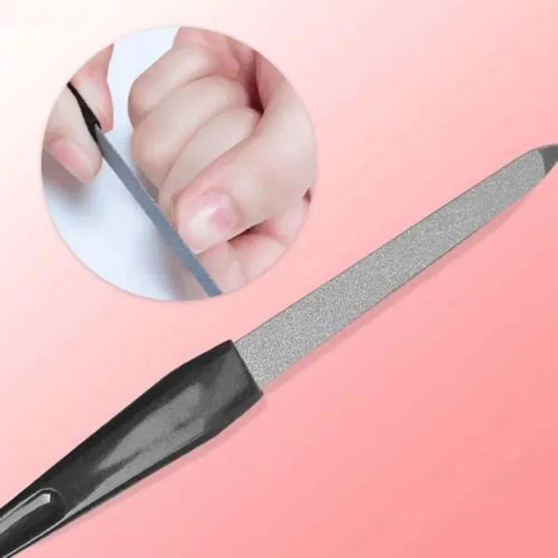 5PCS Double Sided Metal Nail File Nail Buffer Professional Manicure Tool for Home Travel